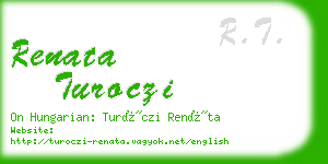 renata turoczi business card